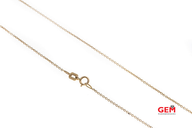 Effy Pear Shape Garnet Espresso & White Diamond 14K 585 Rose Gold Pendant & 18" Chain Necklace