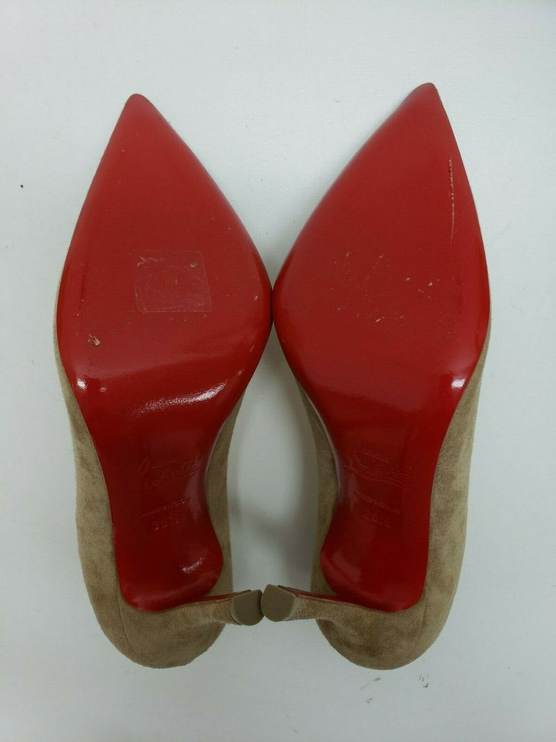 Christian Louboutin So Kate 120 Shoes Pointy Toe Pumps Suede Size 35.5 EU, 5 US
