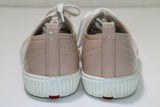 Prada: Women Leather Beige 3E 5876 Patent Lace Up Size US 7.5/38 EUR